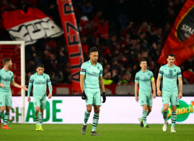 Arsenal suffered a 3-1 loss to Rennes.