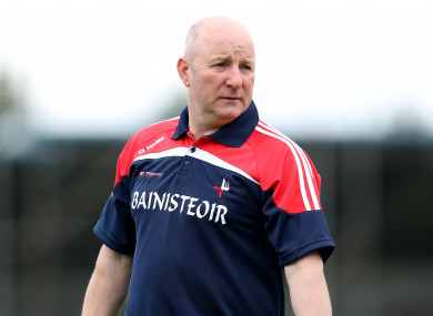 Colin Kelly, in charge of Louth in 2017.