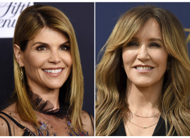 Actresses Lori Loughlin and Felicity Huffman.