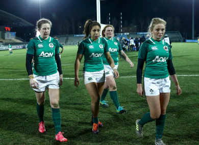 Dejection after losing to Italy for the first time in the Six Nations.