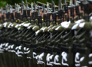 File photo of Defence Forces members.