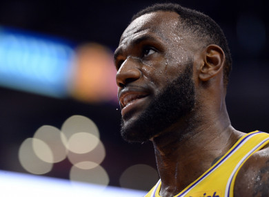LA Lakers star, LeBron James.