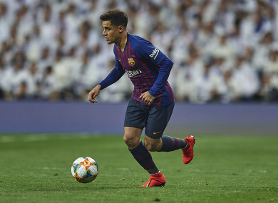 Philippe Coutinho of FC Barcelona (file pic).