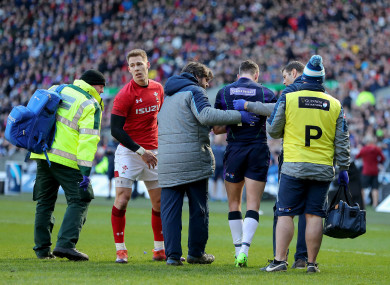 Seymour suffered a rib injury against Wales.