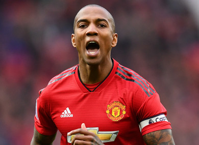 Manchester United's Ashley Young.
