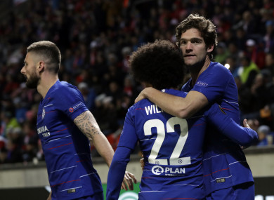 The Chelsea winner arrived with just four minutes of normal time to play.