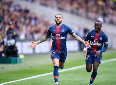 PSG players celebrate (file pic).