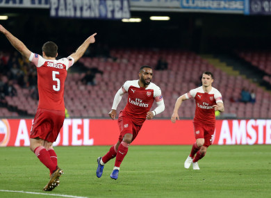 Alexandre Lacazette scored the only goal of the game.