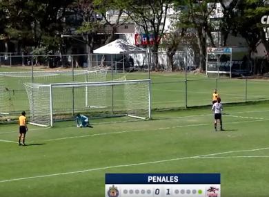 One of the most fortunate penalties we've ever seen.