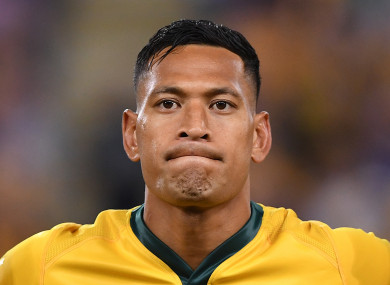 Folau has received widespread criticism in recent weeks.