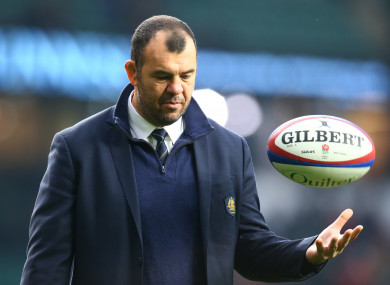 Michael Cheika: former Leinster boss hasn't spoken to his player about controversy.