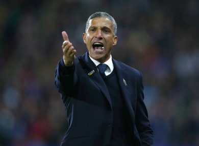 Hughton helped keep Brighton in the Premier League for a second successive season this year.