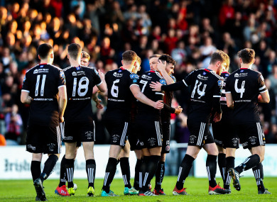 Bohs celebrate a second win in five days at Dalymount this evening.