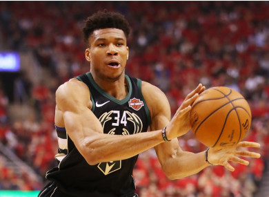 Giannis Antetokounmpo in Game 6 against the Raptors.