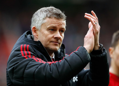 Manchester United manager Ole Gunnar Solskjaer.