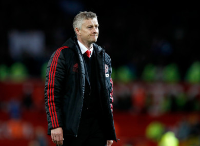 Manchester United manager Ole Gunnar Solskjaer.