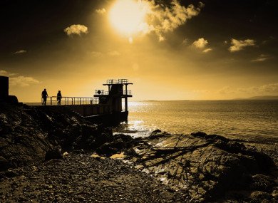 The Blackrock diving platform at Salthill
