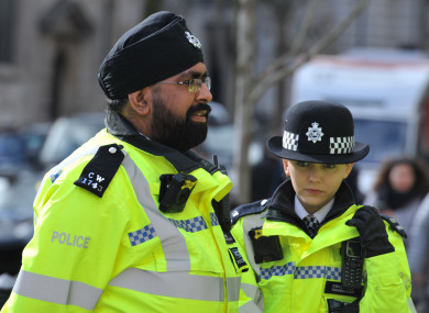 Members of the Metropolitan Police Service in London are also allowed to wear a turban as part of the uniform.
