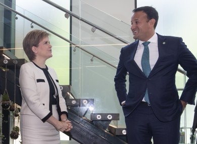 Leo Varadkar and Scottish First Minister Nicola Sturgeon met in Manchester today.