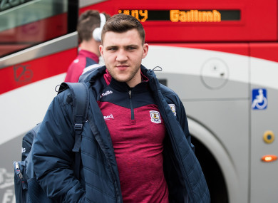 The star Galway forward made a substitute appearance for his club Annaghdown.