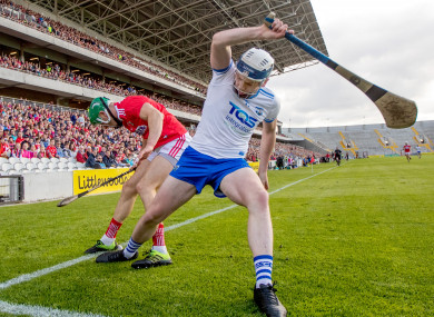 Eoin Cadogan and Stephen Bennett do battle.