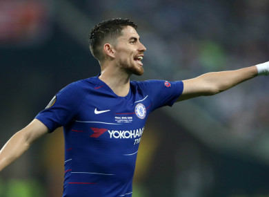 Chelsea midfielder Jorginho.
