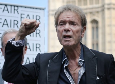 Cliff Richard speaking at the launch of the campaign in London.