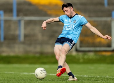 Ciaran Archer scores a penalty for Dublin.