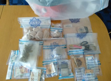 An image of the seized items