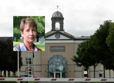 Majella Moynihan, inset, was at Templemore, pictured, in 1983 when she had a relationship with a fellow garda recruit.