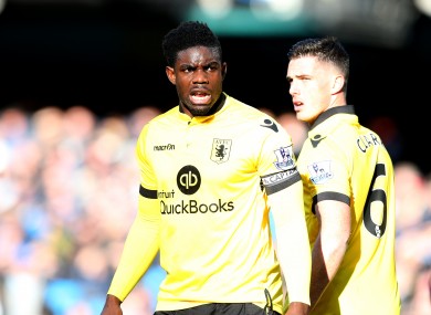 Richards captaining Villa in 2016.