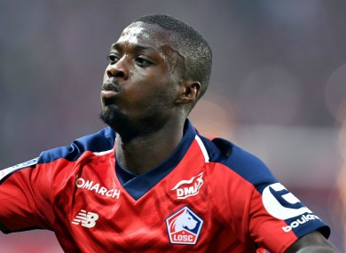 Lille forward Nicolas Pepe.