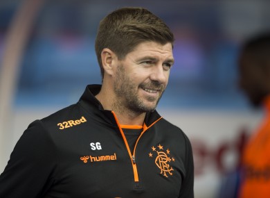 Rangers manager Steven Gerrard.