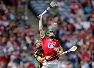 Cork's Seamus Harnedy in action against Kilkenny's Paul Murphy.