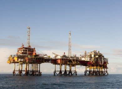 Stock image of gas rig.