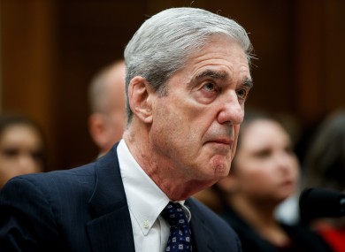 Former US Special Counsel Robert Mueller testifies before the House Judiciary Committee yesterday.
