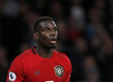 Manchester United midfielder Paul Pogba.