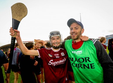 Galway's Carrie Dolan celebrates after the game.