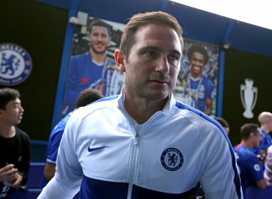 Chelsea manager Frank Lampard at Stamford Bridge.