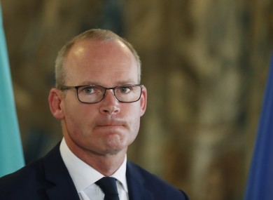 Simon Coveney has said the suspension of the UK parliament is a matter for them.