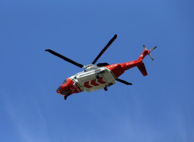 File photo of an Irish Coast Guard helicopter.