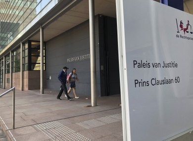 The first day of the trial was heard at the district court in The Hague today.