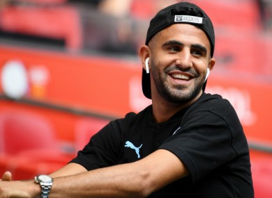 Manchester City's Riyad Mahrez.