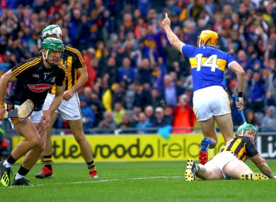 Callanan celebrates netting Tipperary's second goal.