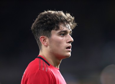 Manchester United's Daniel James (file pic).