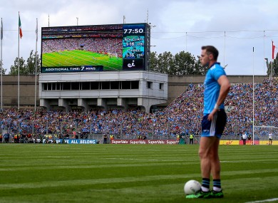 Dean Rock stands over his injury-time free.