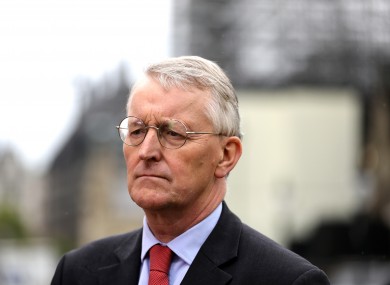 Labour MP for Leeds Central Hilary Benn outside Westminster.