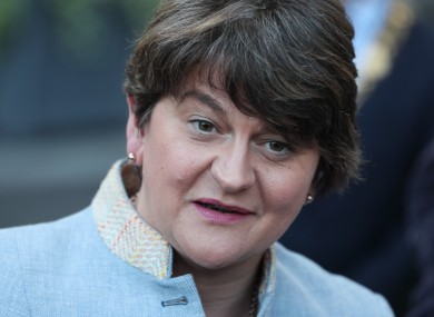 DUP leader Arlene Foster pictured in Dublin earlier this month.