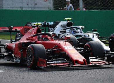 Charles Leclerc is in pole position at the Italian Grand Prix.