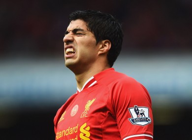 Suarez scored 31 goals for Liverpool in 2013/14.